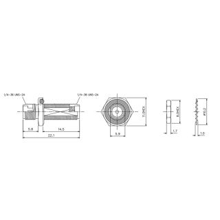 HS-SMAF To SMAF Bulkhead With O-Ring Adapter (18G)_Web2